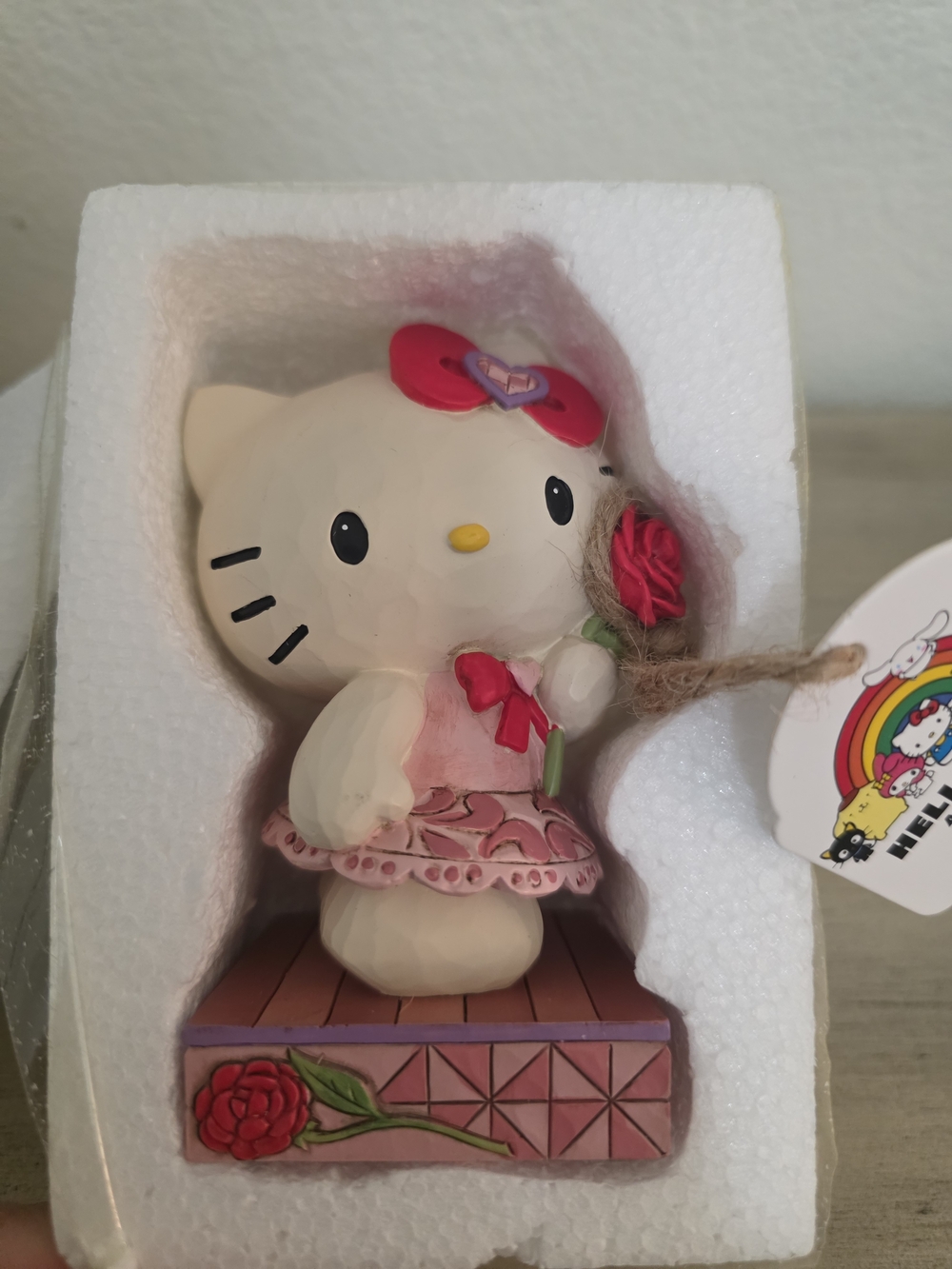 Hello Kitty Pink Rose Figurine JIM Shore by Sanrio
